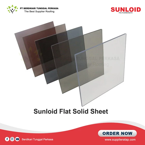 Sunloid type Flat Polycarbonate Roof