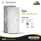 Premium Marble Fortress Pattern Steel Door 1