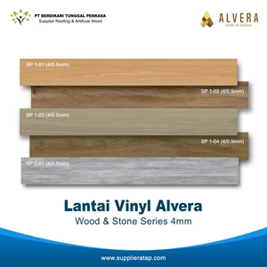Lantai SPC Alvera 4mm Wood & Stone Series Sistem Klik Per Box