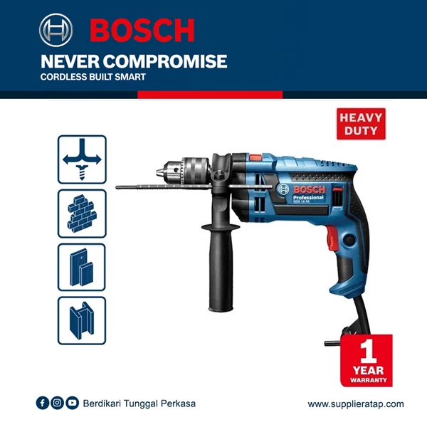 Mesin Bor Tangan - Bosch GSB 16 RE Impact Drill