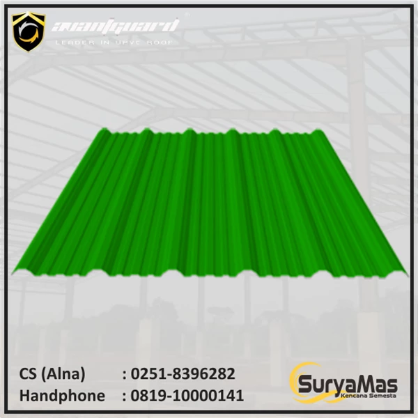 UPVC Roof Avantguard Eff 1050 mm Green