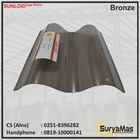 Roof Polycarbonate Sunloid 0.8 mm Roma Bronze 1