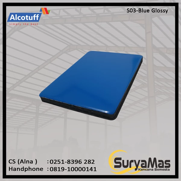 Aluminium Composite Panel S 03 Blue Glossy