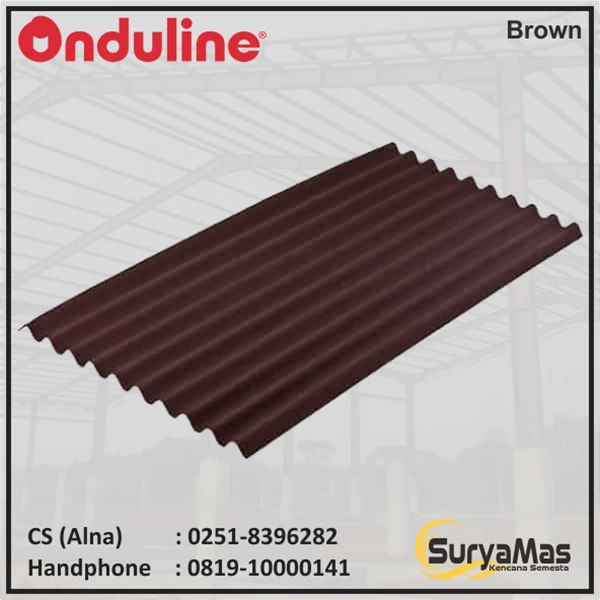 Onduline Classic Bitumen Roof 3 millimeter Thick Brown