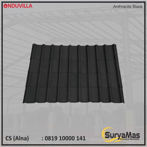 Onduvilla Bitumen Roof Anthracite Black