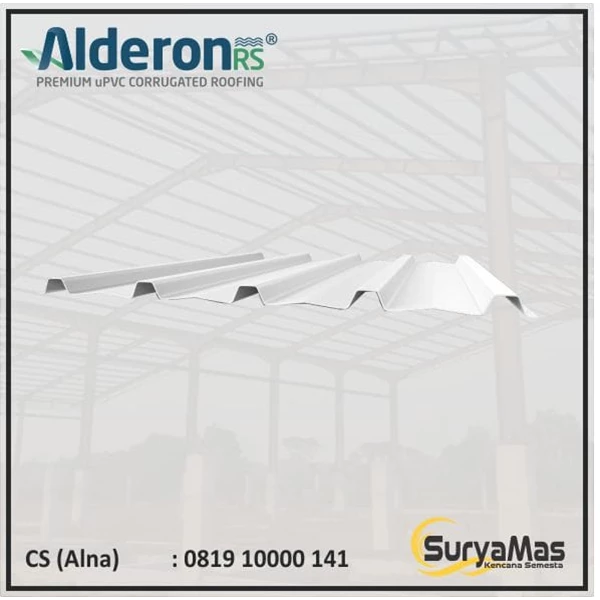 UPVC Alderon RS Eff 760 mm Roof Type Trimdeck Color White