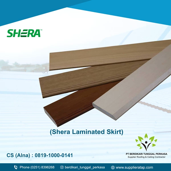 Shera Wood Laminated Skirt Modern Profile (12 mm x 100 mm x 3000 mm)
