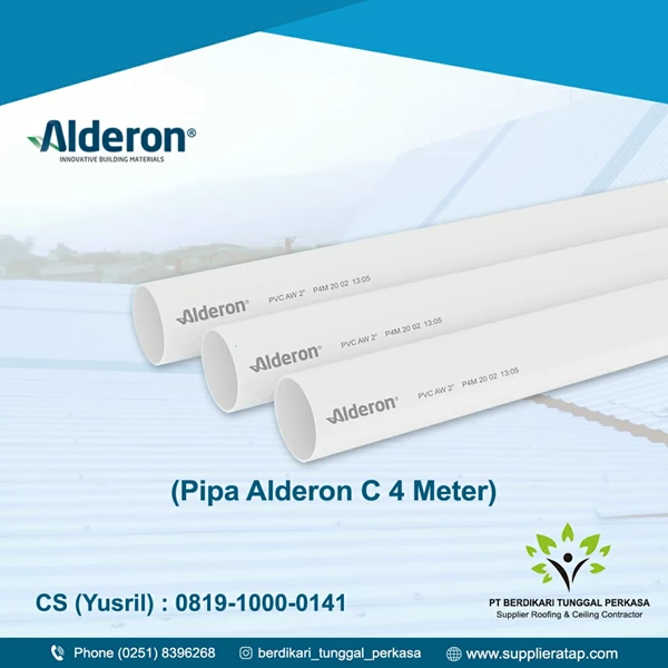 Pipa PVC Alderon C 4 Meter
