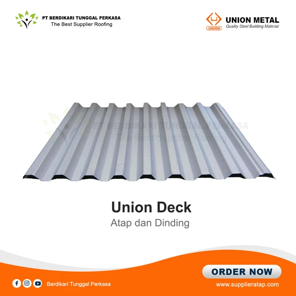 Atap Union Metal Deck Lebar 680 mm