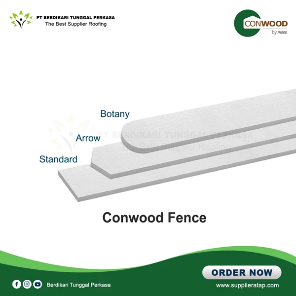 Artificial Wood / Conwood Fence 4"