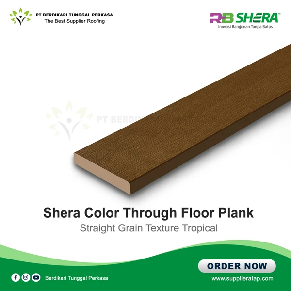 RB Shera Wood Floor Plank Colourthrough / Artificial Wood / Papan Silikat