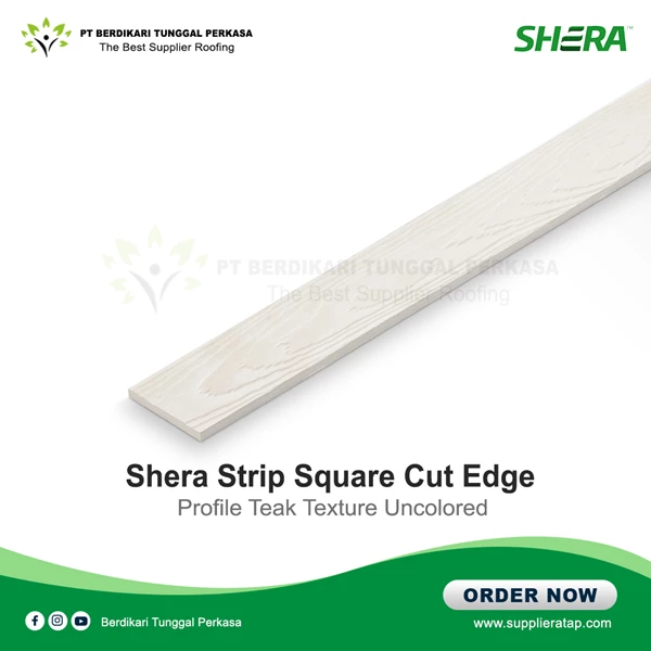 Artificial Wood / Shera Wood Strip Teak Smooth Texture