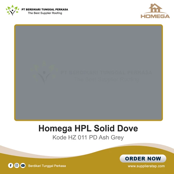 Pelapis Kayu HPL / Homega HPL Solid Dove