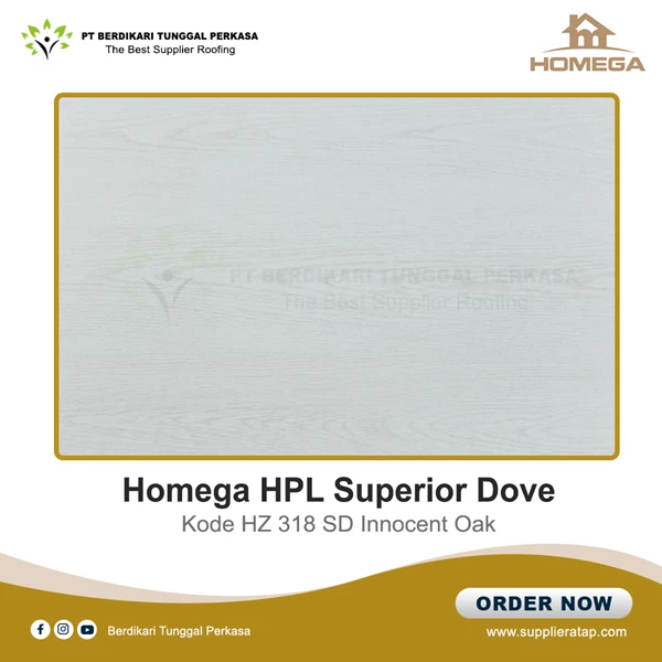 Pelapis Kayu HPL / Homega HPL Superior Dove