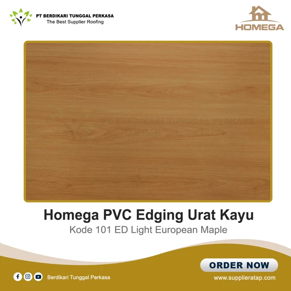 PVC Lembaran / Homega PVC Edging Urat Kayu