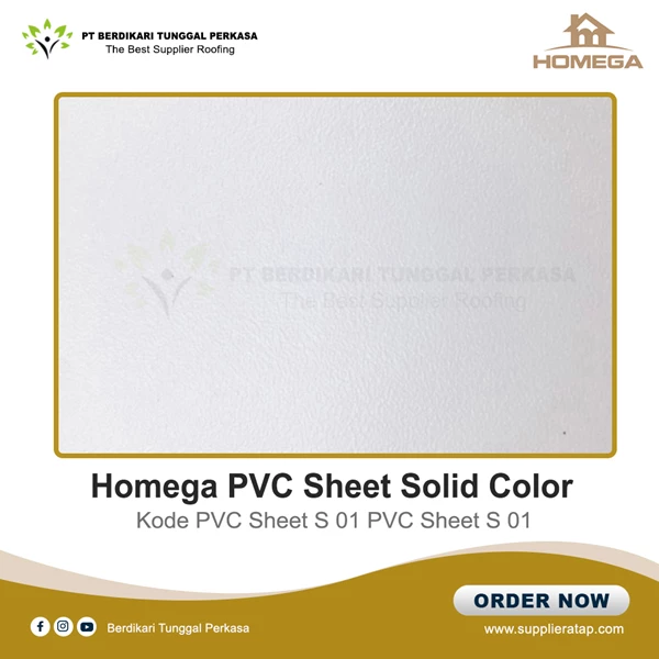 PVC Lembaran / Homega PVC Solid Color