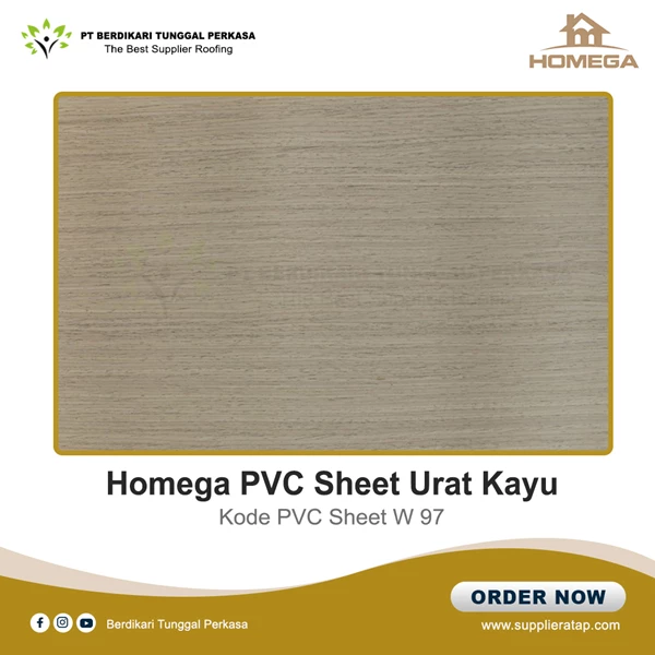PVC Lembaran / Homega PVC Urat Kayu