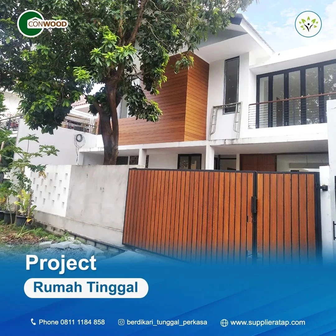 Project Dinding Rumah Tinggal Menggunakan Conwood Lap Siding