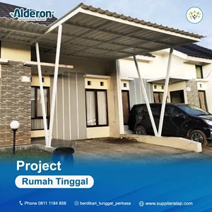 Project Kanopi Rumah Tinggal Menggunakan Atap Alderon
