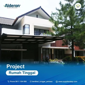 Pemasangan Kanopi Memakai Atap Alderon Project by PT Berdikari Tunggal Perkasa