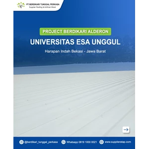 Project Universitas Esa Unggul Menggunakan Atap Alderon 860