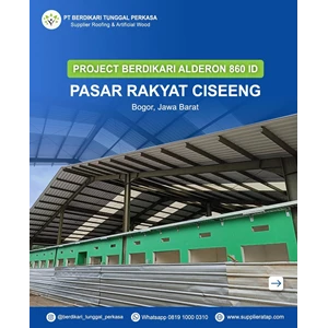 Project Pasar Rakyat Ciseeng Menggunakan Atap Alderon 860