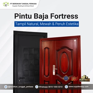 Pintu Baja Fortress Tampil Natural, Mewah dan Penuh Estetika