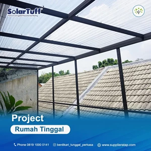 Project Kanopi Rumah Tinggal Menggunakan Atap SolarTuff 